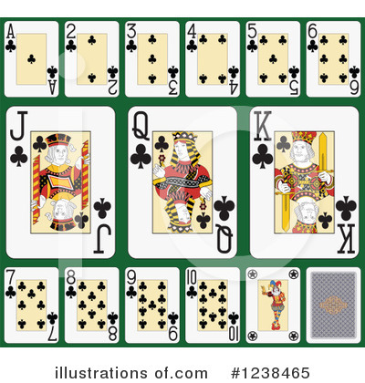 Royalty-Free (RF) Playing Cards Clipart Illustration by Frisko - Stock Sample #1238465