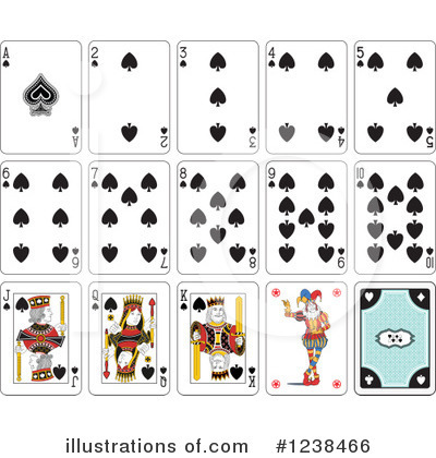 Royalty-Free (RF) Playing Cards Clipart Illustration by Frisko - Stock Sample #1238466