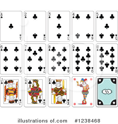 Royalty-Free (RF) Playing Cards Clipart Illustration by Frisko - Stock Sample #1238468