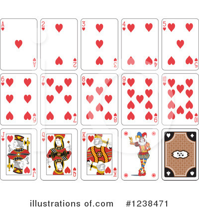 Royalty-Free (RF) Playing Cards Clipart Illustration by Frisko - Stock Sample #1238471