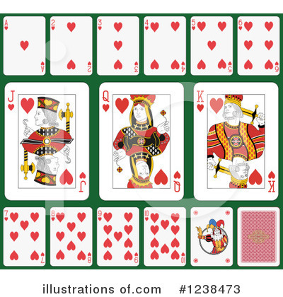 Royalty-Free (RF) Playing Cards Clipart Illustration by Frisko - Stock Sample #1238473