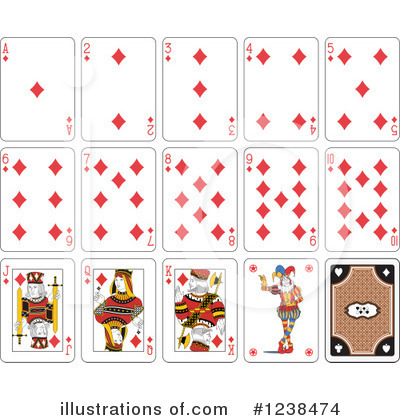 Royalty-Free (RF) Playing Cards Clipart Illustration by Frisko - Stock Sample #1238474