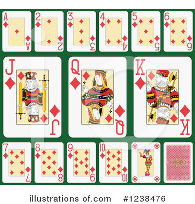 Royalty-Free (RF) Playing Cards Clipart Illustration by Frisko - Stock Sample #1238476