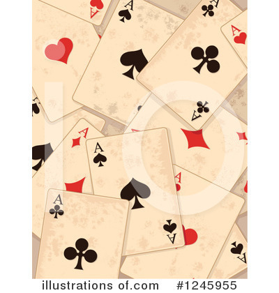 Royalty-Free (RF) Playing Cards Clipart Illustration by Pushkin - Stock Sample #1245955
