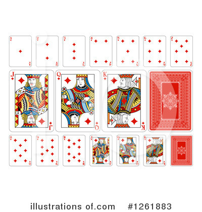 Playing Card Suit Clipart #1261883 by AtStockIllustration