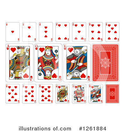 Playing Card Suit Clipart #1261884 by AtStockIllustration