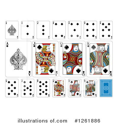 Playing Card Suit Clipart #1261886 by AtStockIllustration