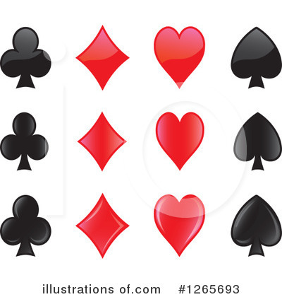 Royalty-Free (RF) Playing Cards Clipart Illustration by Frisko - Stock Sample #1265693