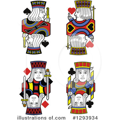 Royalty-Free (RF) Playing Cards Clipart Illustration by Frisko - Stock Sample #1293934