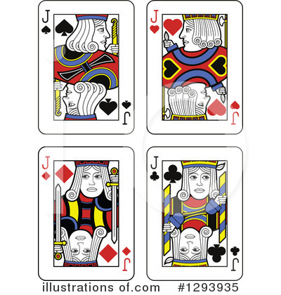 Royalty-Free (RF) Playing Cards Clipart Illustration by Frisko - Stock Sample #1293935