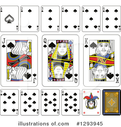 Royalty-Free (RF) Playing Cards Clipart Illustration by Frisko - Stock Sample #1293945