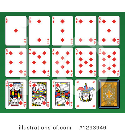 Royalty-Free (RF) Playing Cards Clipart Illustration by Frisko - Stock Sample #1293946