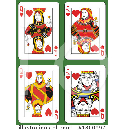 Royalty-Free (RF) Playing Cards Clipart Illustration by Frisko - Stock Sample #1300997