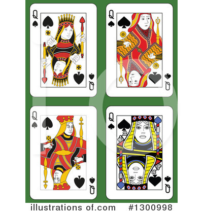 Royalty-Free (RF) Playing Cards Clipart Illustration by Frisko - Stock Sample #1300998