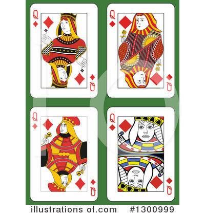 Royalty-Free (RF) Playing Cards Clipart Illustration by Frisko - Stock Sample #1300999