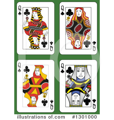 Royalty-Free (RF) Playing Cards Clipart Illustration by Frisko - Stock Sample #1301000