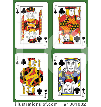 Royalty-Free (RF) Playing Cards Clipart Illustration by Frisko - Stock Sample #1301002
