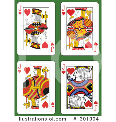 Royalty-Free (RF) Playing Cards Clipart Illustration by Frisko - Stock Sample #1301004