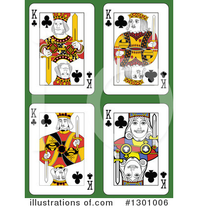 Royalty-Free (RF) Playing Cards Clipart Illustration by Frisko - Stock Sample #1301006