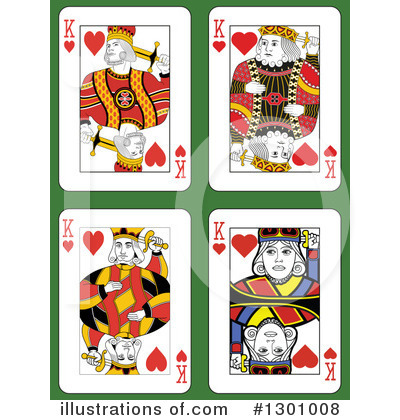 Royalty-Free (RF) Playing Cards Clipart Illustration by Frisko - Stock Sample #1301008