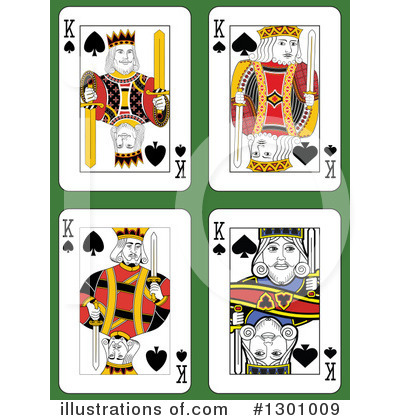 Royalty-Free (RF) Playing Cards Clipart Illustration by Frisko - Stock Sample #1301009