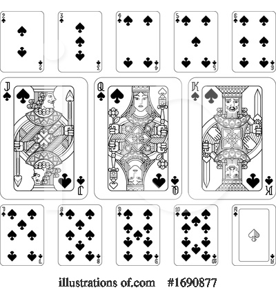 Royalty-Free (RF) Playing Cards Clipart Illustration by AtStockIllustration - Stock Sample #1690877