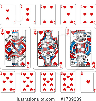 Royalty-Free (RF) Playing Cards Clipart Illustration by AtStockIllustration - Stock Sample #1709389