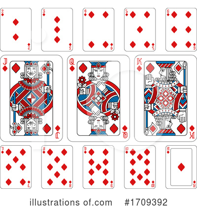Royalty-Free (RF) Playing Cards Clipart Illustration by AtStockIllustration - Stock Sample #1709392