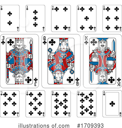 Royalty-Free (RF) Playing Cards Clipart Illustration by AtStockIllustration - Stock Sample #1709393