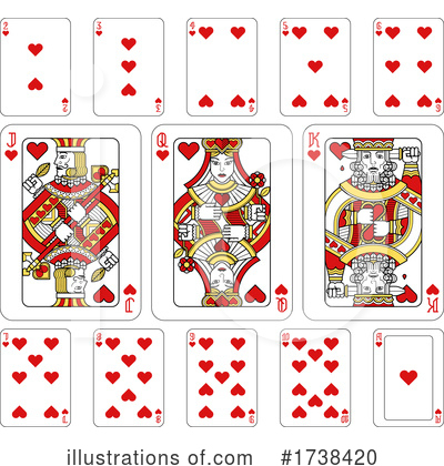 Royalty-Free (RF) Playing Cards Clipart Illustration by AtStockIllustration - Stock Sample #1738420