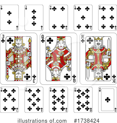 Royalty-Free (RF) Playing Cards Clipart Illustration by AtStockIllustration - Stock Sample #1738424