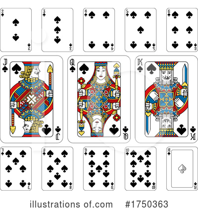 Royalty-Free (RF) Playing Cards Clipart Illustration by AtStockIllustration - Stock Sample #1750363