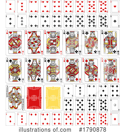 Royalty-Free (RF) Playing Cards Clipart Illustration by AtStockIllustration - Stock Sample #1790878