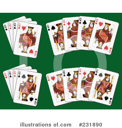 Royalty-Free (RF) Playing Cards Clipart Illustration by Frisko - Stock Sample #231890
