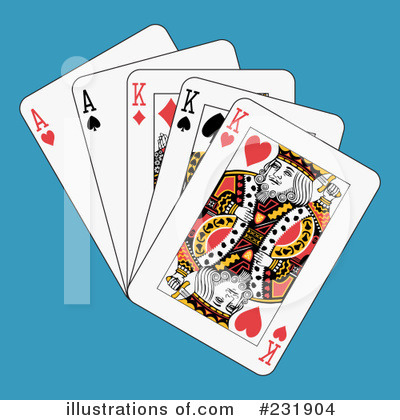 Royalty-Free (RF) Playing Cards Clipart Illustration by Frisko - Stock Sample #231904