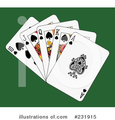 Royalty-Free (RF) Playing Cards Clipart Illustration by Frisko - Stock Sample #231915
