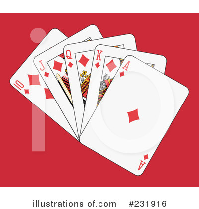 Royalty-Free (RF) Playing Cards Clipart Illustration by Frisko - Stock Sample #231916