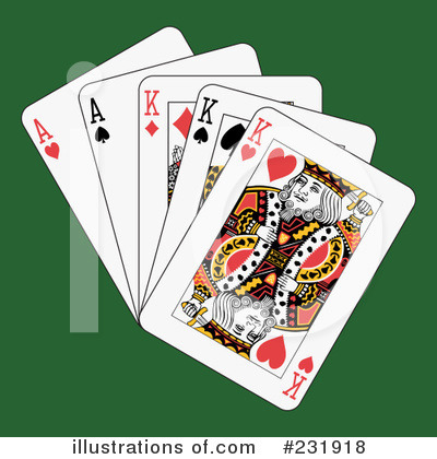 Royalty-Free (RF) Playing Cards Clipart Illustration by Frisko - Stock Sample #231918