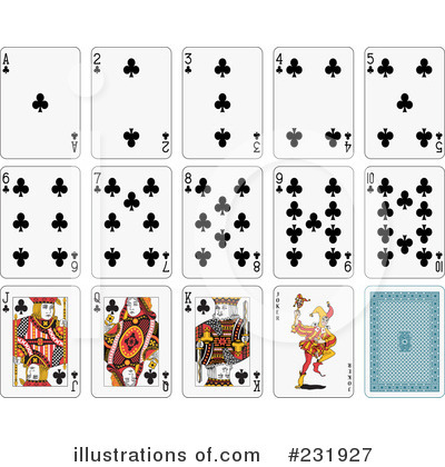 Royalty-Free (RF) Playing Cards Clipart Illustration by Frisko - Stock Sample #231927