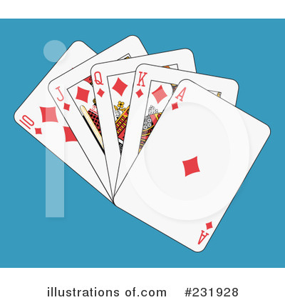 Royalty-Free (RF) Playing Cards Clipart Illustration by Frisko - Stock Sample #231928