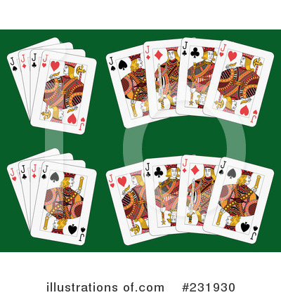Royalty-Free (RF) Playing Cards Clipart Illustration by Frisko - Stock Sample #231930
