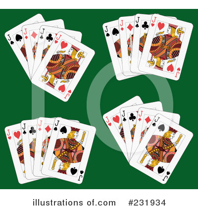 Royalty-Free (RF) Playing Cards Clipart Illustration by Frisko - Stock Sample #231934