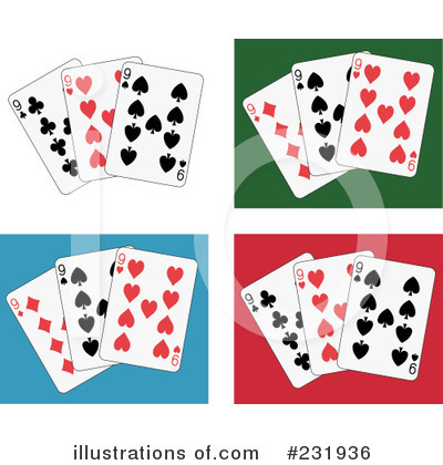 Royalty-Free (RF) Playing Cards Clipart Illustration by Frisko - Stock Sample #231936