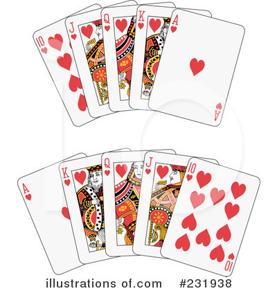 Royalty-Free (RF) Playing Cards Clipart Illustration by Frisko - Stock Sample #231938