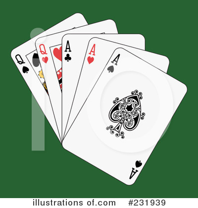 Royalty-Free (RF) Playing Cards Clipart Illustration by Frisko - Stock Sample #231939