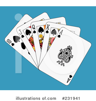 Royalty-Free (RF) Playing Cards Clipart Illustration by Frisko - Stock Sample #231941