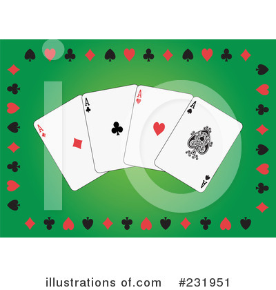 Royalty-Free (RF) Playing Cards Clipart Illustration by Frisko - Stock Sample #231951