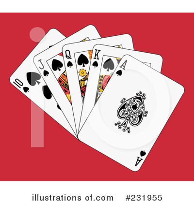 Royalty-Free (RF) Playing Cards Clipart Illustration by Frisko - Stock Sample #231955