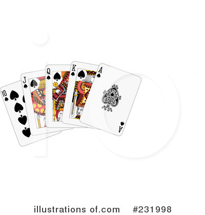 Royalty-Free (RF) Playing Cards Clipart Illustration by Frisko - Stock Sample #231998