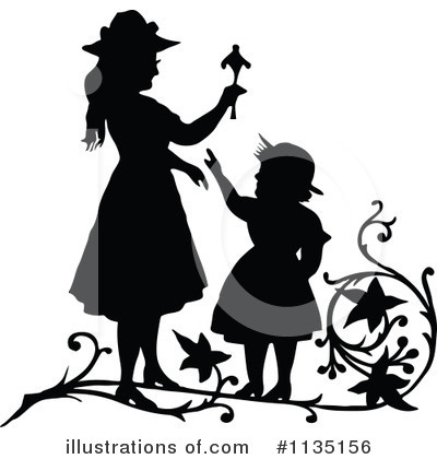 Royalty-Free (RF) Playing Clipart Illustration by Prawny Vintage - Stock Sample #1135156